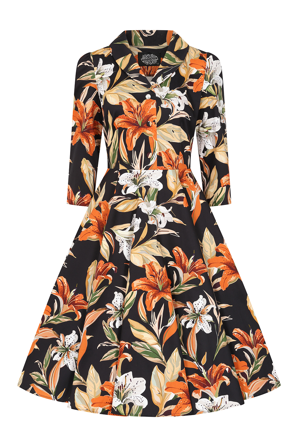 Lilia Floral Swing Dress in Extended Sizing